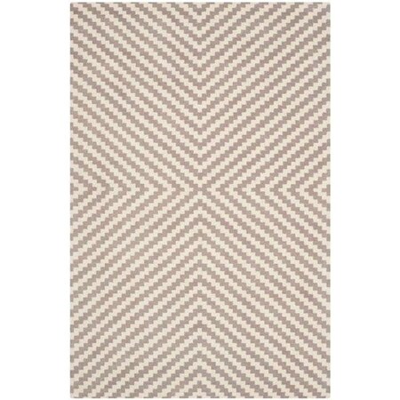 Safavieh Cambridge Hand Tufted Small Rectangle Rug- Grey - Ivory- 4 x 6 ft. CAM323G-4